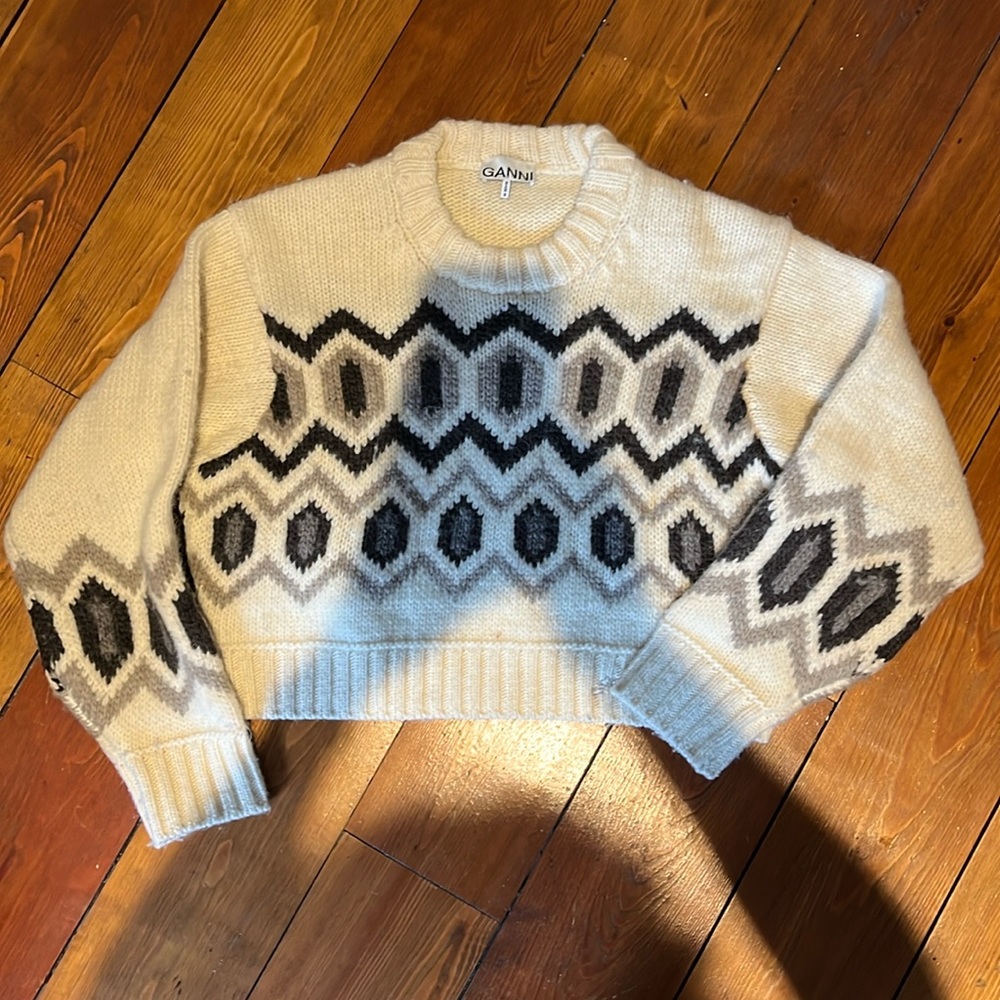 Ganni apres sweater